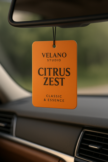 Velano Studio – Citrus Zest | Classic & Essence Premium Araç Kokusu