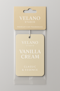 Velano Studio – Vanilla Cream | Classic & Essence Series Premium Araç Kokusu