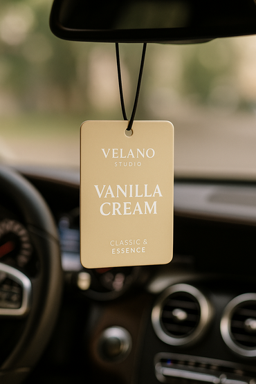 Velano Studio – Vanilla Cream | Classic & Essence Series Premium Araç Kokusu