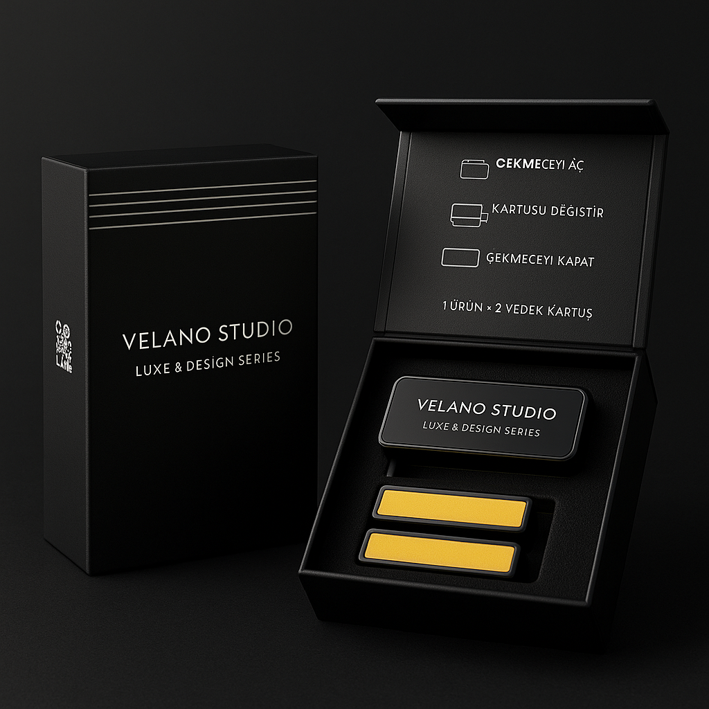 Velano Studio – Luxe & Design AeroClip Klima Menfez Kokusu